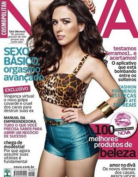 Tata Werneck na capa da revista Nova